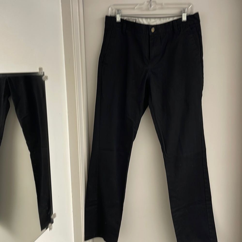 Mens Valcom slim fit black cotton pants 30 waist